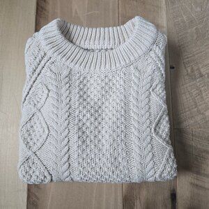 LL Bean Women's Signature Cotton Fisherman Sweater Crewneck Small